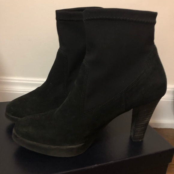 Paul Green black suede booties - Picture 2 of 5